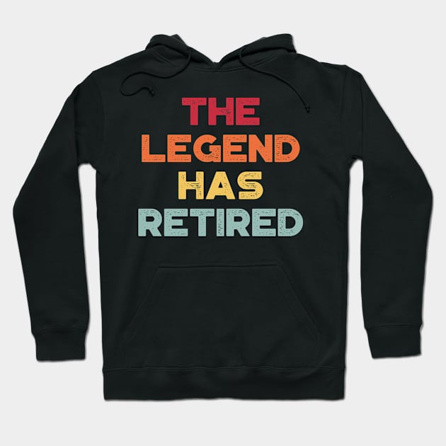 The Legend Has Retired Sunset Funny Hoodie by truffela